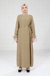 Haki Tesettür Elbise