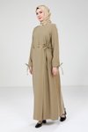 Haki Tesettür Elbise