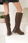 Kahverengi Amira Soğuk Geçirmez Kışlık Çizme