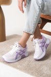 Lila Garantili Ortopedik Sneaker Spor Ayakkabı