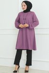 Lila Oversize Tunik