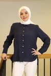 Navy Uzun Kollu Gömlek