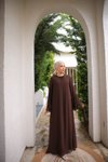 Acı Kahve Ankanoor Astarlı Şifon Elbise