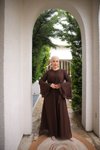 Acı Kahve Ankanoor Astarlı Şifon Elbise