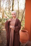 Acı Kahve Ankanoor Biyeli Abaya Takım