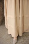 Açık Bej Ankanoor  Çift Bantlı Salaş Elbise