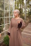 Açık Camel Ankanoor Kolu Çift Biyeli Ferace