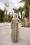 Çağla Ankanoor Önlüklü Oversize Keten Elbise