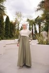 Çağla Ankanoor Önlüklü Oversize Keten Elbise