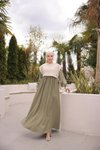 Çağla Ankanoor Önlüklü Oversize Keten Elbise