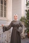 Haki Ankanoor V Robalı Biyeli Belmando Elbise