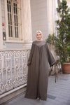 Haki Ankanoor V Robalı Biyeli Belmando Elbise