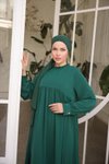 Zümrüt Ankanoor Fırfırlı Robalı Elbise