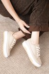 Nut D094 Sneaker Yüksek Taban Bağcıklı Bez Spor Ayakkabı