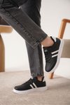 Siyah Beyaz Daxors D163 Ortopedik Sneaker Spor Ayakkabı
