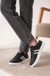 Siyah Beyaz Daxors D163 Ortopedik Sneaker Spor Ayakkabı