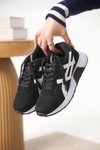 Siyah Beyaz Garantili Ortopedik Sneaker Spor Ayakkabı