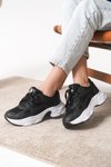 Siyah Beyaz Garantili Ortopedik Sneaker Spor Ayakkabı