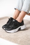 Siyah Beyaz Garantili Ortopedik Sneaker Spor Ayakkabı