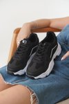 Siyah Beyaz Ortopedik Sneaker Spor Ayakkabı