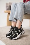 Siyah Beyaz Sameto Ortopedik Sneaker Spor Ayakkabı