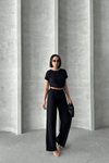 Siyah Bluz Pantolon İkili Takım