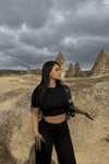Siyah Bol Paça Pantolonlu Alt Üst İkili Takım