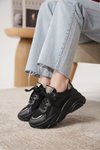 Siyah D383 Ortopedik Sneaker Spor Ayakkabı