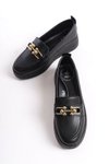 Siyah D602 Ortopedik Garantili Loafer Ayakkabı