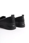 Siyah D602 Ortopedik Garantili Loafer Ayakkabı