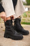 Siyah Darina Soğuk Geçirmez Ortopedik Kışlık Bot