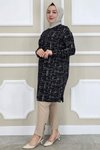 Siyah Desenli Tunik