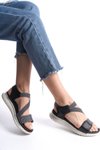 Black Guaranteed D458 Orthopedic Sandal
