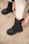 Siyah Garantili D529 Soğuk Geçirmez Ortopedik Kışlık Bot