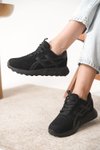 Siyah Garantili Ortopedik Sneaker Spor Ayakkabı