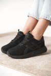 Siyah Garantili Ortopedik Sneaker Spor Ayakkabı
