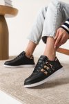 Siyah Garantili Ortopedik Sneaker Spor Ayakkabı