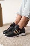 Siyah Garantili Ortopedik Sneaker Spor Ayakkabı