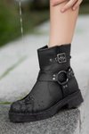 Black Guaranteed Waterproof and Cold-Resistant Winter Boots