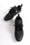 Siyah Ortopedik Garantili Sneaker Spor Ayakkabı