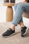 Siyah Ortopedik Sneaker Spor Ayakkabı