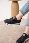 Siyah Ortopedik Sneaker Spor Ayakkabı