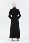 Siyah Özel Tasarım Abaya