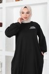 Siyah Şalvar Model Salaş Tesettür Elbise