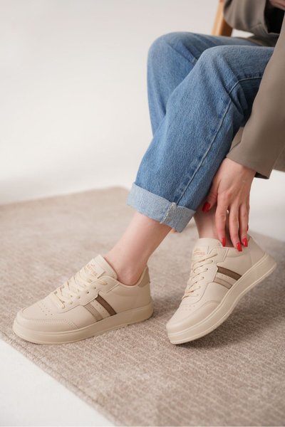 Bej Daxors D163 Ortopedik Sneaker Spor Ayakkabı