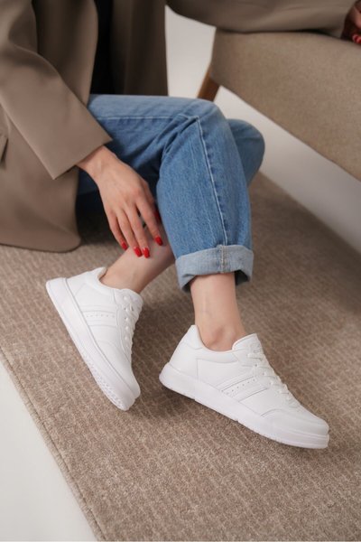 Beyaz Daxors D163 Ortopedik Sneaker Spor Ayakkabı