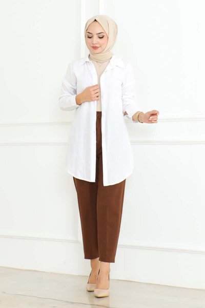 Brown Carrot Model Trousers