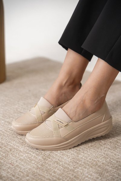 Cream Guaranteed Orthopedic Ballet Flats