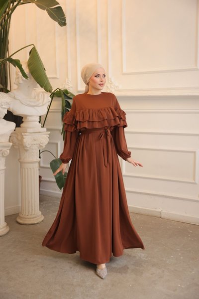 Taba Ankanoor Double Frilled Loose Dress