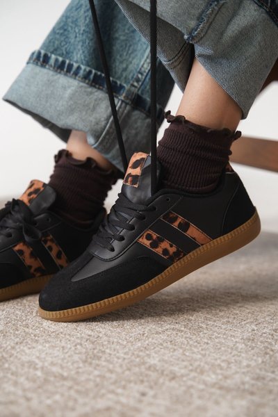 Siyah Garantili Agnus Ortopedik Sneaker Spor Ayakkabı